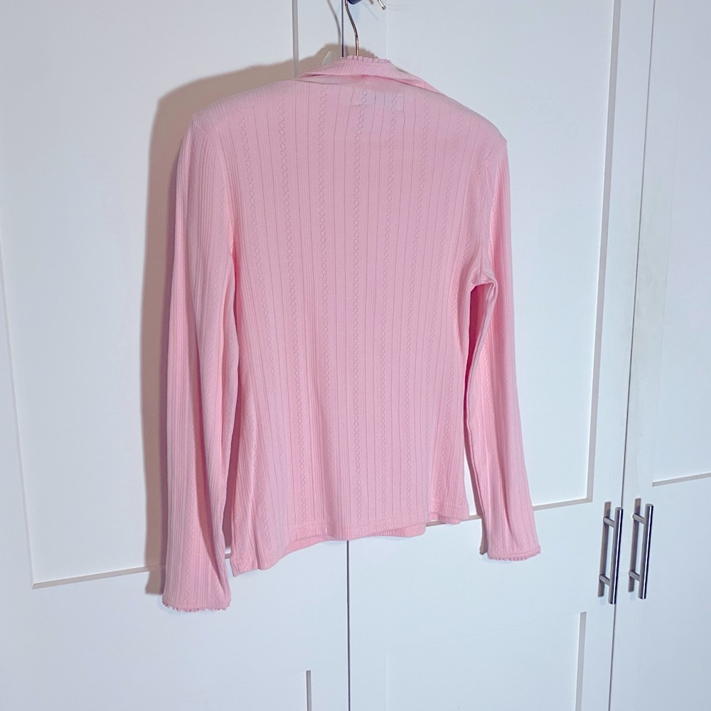90s Pastel Pink mock turtleneck